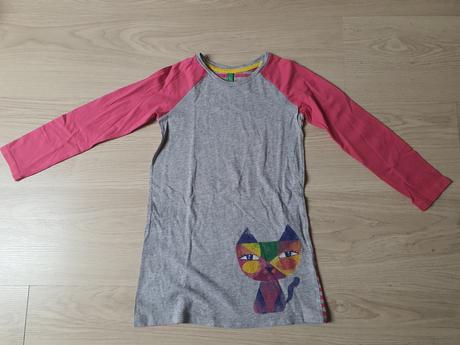 Predlzene tricko/saty, benetton,110