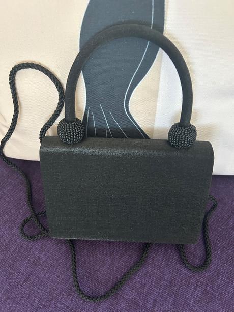 Spoločenská kabelka malá čierna, 