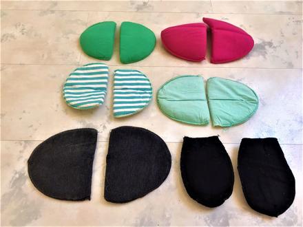 Vypchávky na plecia/ 11 párov, 