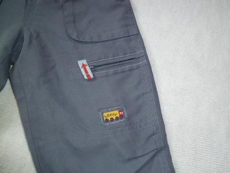 Podšité sivé nohavice, minoti,80