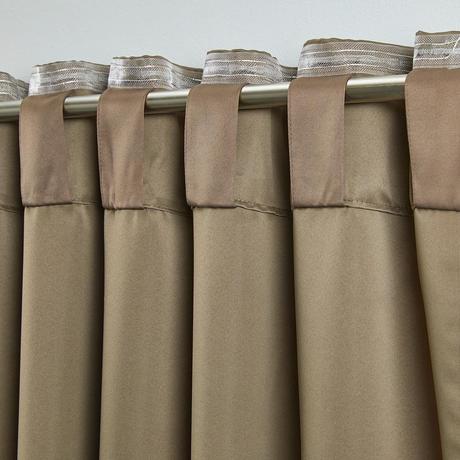 Hnedé zatemňovacie závesy, 