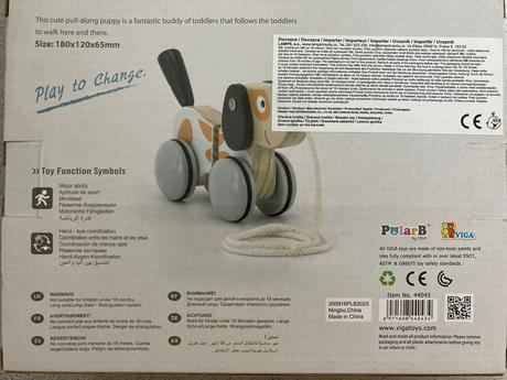 Pularb  ťahaci psík z dreva, 