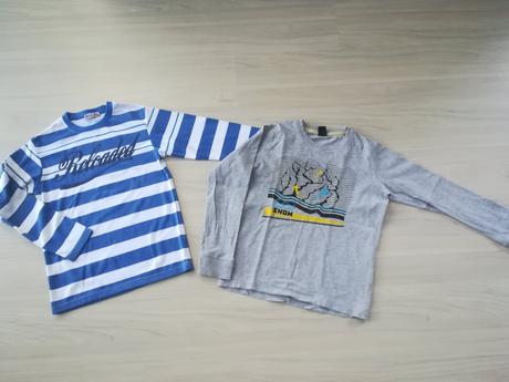 Chlapčenské tričká s dlhým rukávom 2 ks, kenvelo,140
