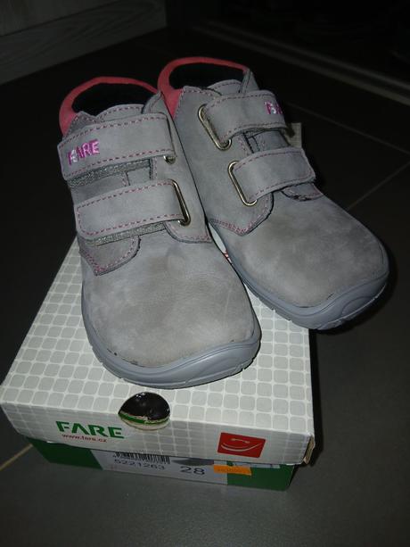 Barefoot fare jarné kožené topánočky, fare,28 / 30