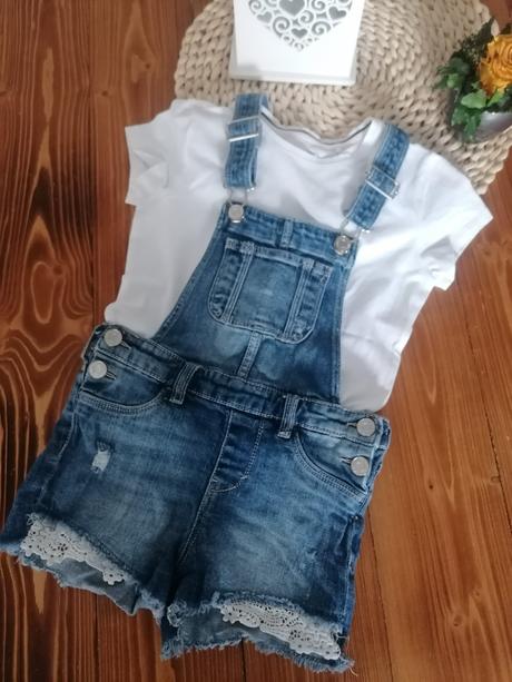 Riflové kraťasy h&m 116 na traky, h&m,116