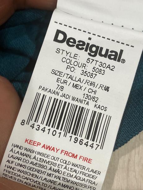 Dievčenské vzorované tričko desigual (122-128), desigual,122 / 128