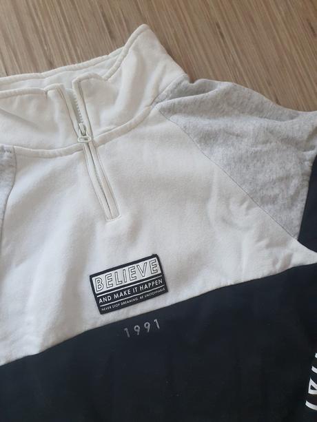 Skrátená mikina ch9, h&m,146