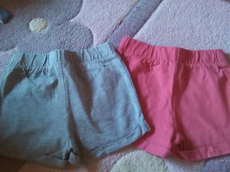 2x šortky, kraťasy, lupilu,98