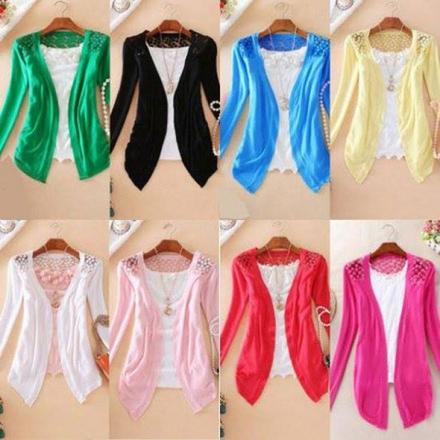 Svetrík s čipkou, s