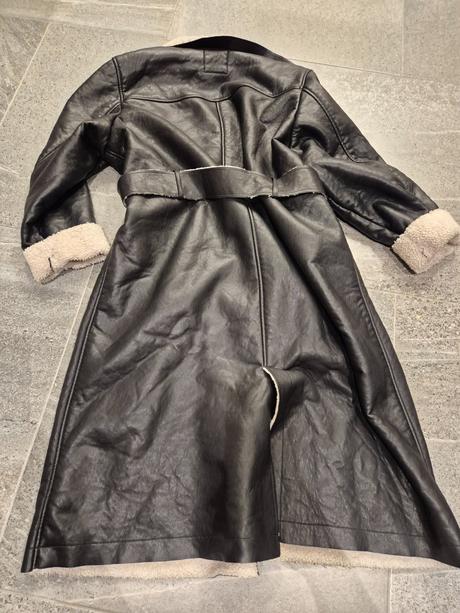 Kožený kabát s kožušinou, pimkie,s