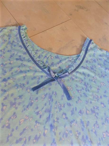 Jemná dlhá tenká nočná košielka m/l, l