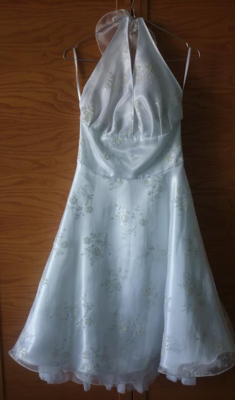 Biele šaty s bolerkom, 36