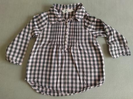 Karovaná košieľka, h&m,92