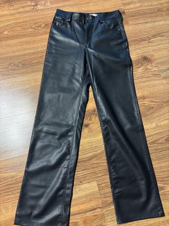 Koženkové nohavice zara, zara,38