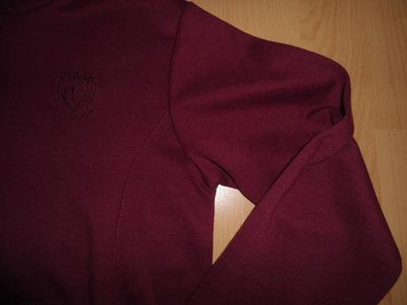 Vínová dámska mikina, s