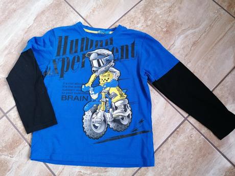 2x tričko, dlhy rukáv, 134