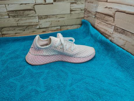 Adidas 36 2/3 - dámske ružovo biele deerupt tenisk, adidas,36