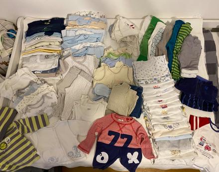 Mix oblečenia 0-6 mesiacov, 50–62