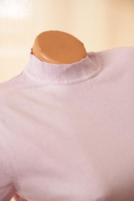 Bledo fialový rolákový top, m/l, m