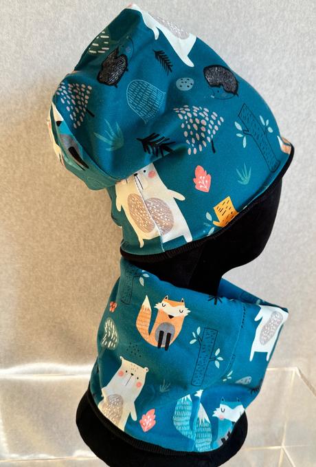 Set čiapka + nákrčník obojstranné,