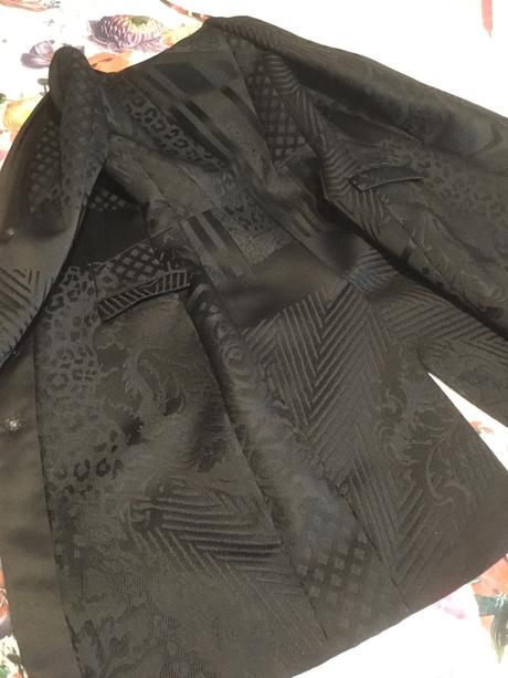 Just cavalli čierny kabat it42+ parfem zadarmo, m