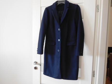 Kabát tm, modrý dámsky -s/m, s