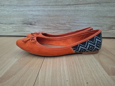 Oranžové balerínky next, next,37