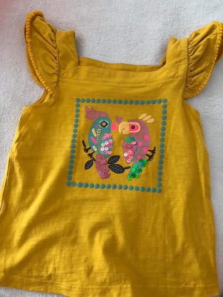 Tričko s papagajom, c&a,116