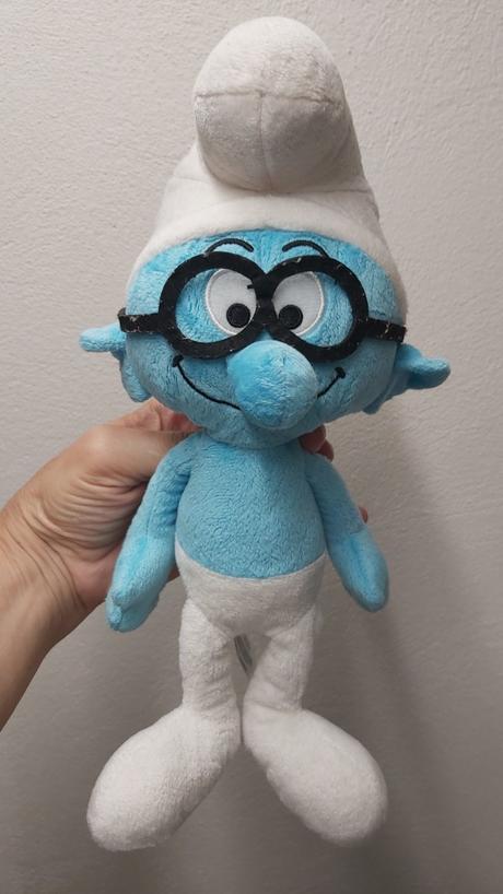 Hračka šmolko modrej farby, plyš, 