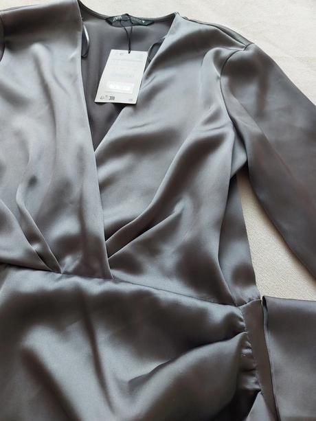 Nádherné saténové šaty značky zara, pc 40 eur, zara,m