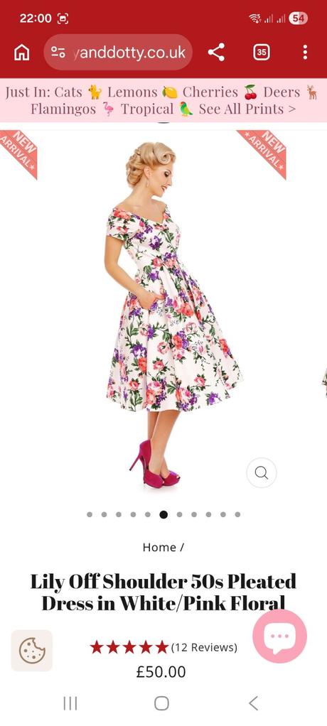 Off shoulder saty s kvetmi, 38