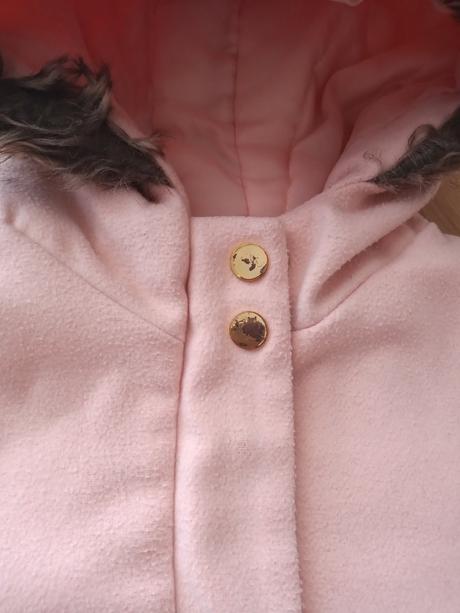 Ružový kabátik s kapucňou, 98