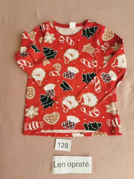 Velky balik vianocneho oblecenia 116/122 top stav, 104–116