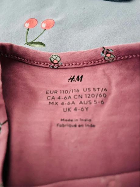 Veľ. 110/116 zn. h&m nové bavlnené tričko, h&m,110 / 116
