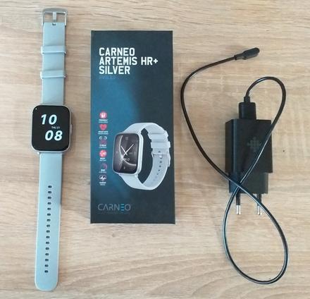 Smart hodinky carneo artemis hr+ silver, ako nové, 