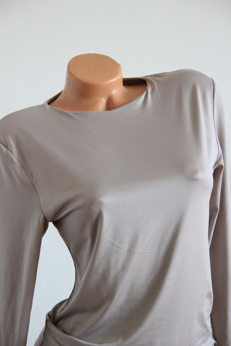 Béžové elastické body tričko, l, l