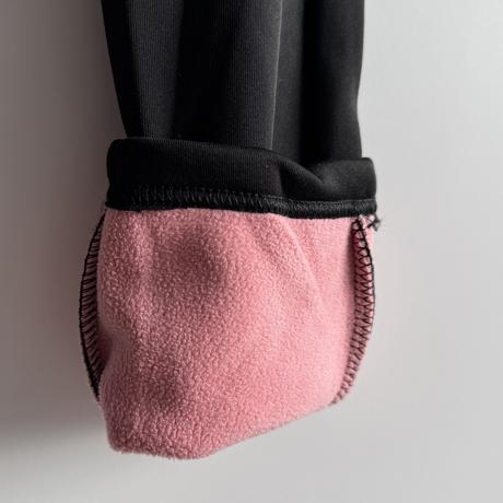 Dievčenské zateplené legíny tmavoružová, 152 / 164 / 170