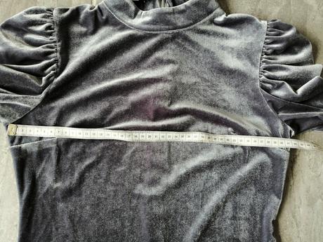 Sivé zamatové šaty bella dame, v36, 36