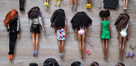 Nehrané bábiky barbie mattel extra,černošky,ohybné,