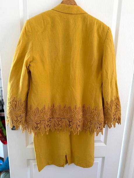 Jedinečný 3-dielny vintage komplet blacky dress, 42