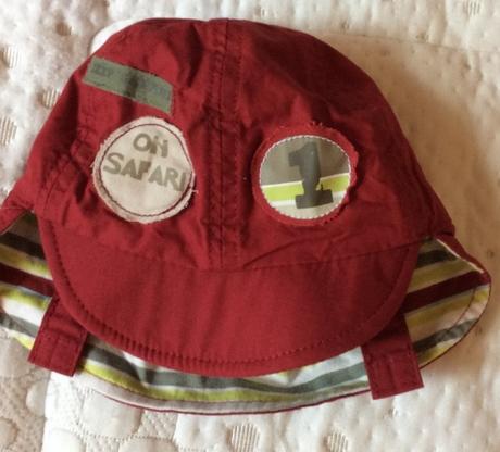 Letná čiapka s kytím krku v. 68/74 - oh 40-44 cm, 68