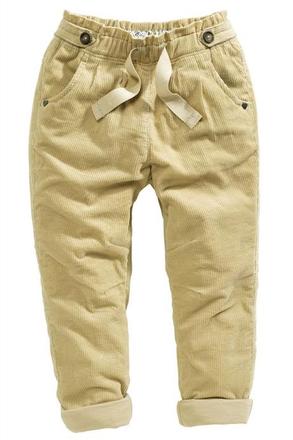 Menčestrové podfutrované nohavice, next,98