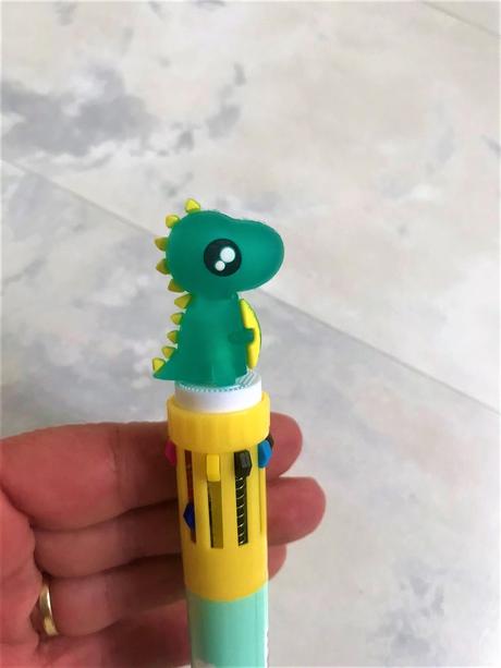 10 farebné guličkové pero dinosaurus, 