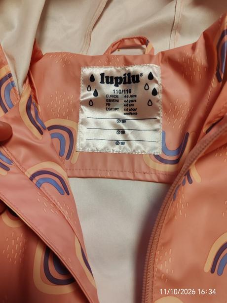 Nepremokavá bunda, lupilu,110