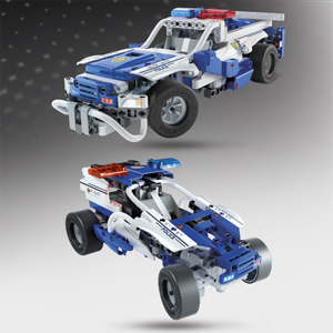 Policajné auto s ovládacím 2in1, 