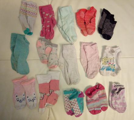 Dievčenské ponožky 15 párov, 23