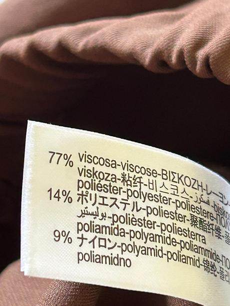 Pohodlné hnedé nohavice zn.zara veľ.l, zara,l