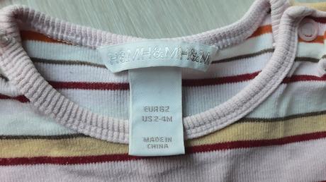 Balíček h&m veľ.62 (2-4m.), 50–62
