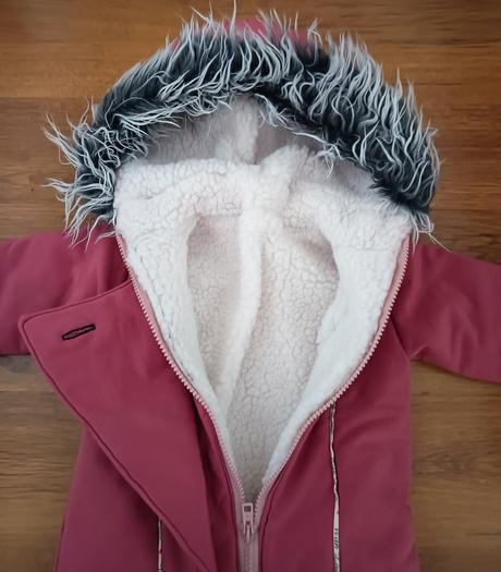 Handmade softshellová teplá bundička, 98