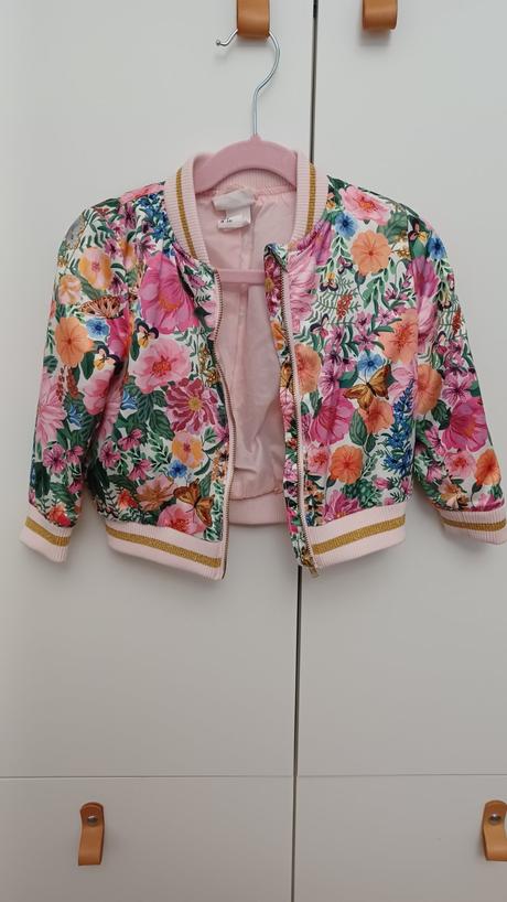 Kvietkovana bunda, h&m,98